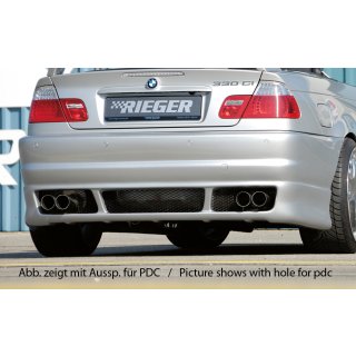 Rieger Heckschürze Sport-Look  für BMW 3er E46 Lim. 02.98-12.01 Vorfacelift