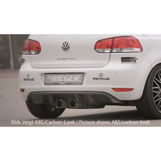 Rieger Heckeinsatz Diffusor für VW Golf 6 3 und 5-tür.