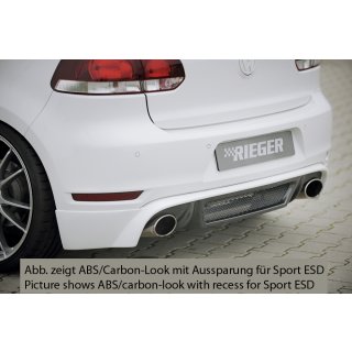 Rieger Heckschürzenansatz für VW Golf 6 GTI GTD