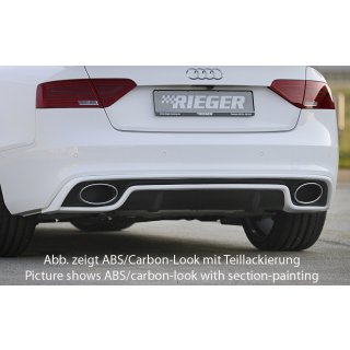 Rieger CUP Diffusor für Audi A5 B8 S5 S-Line Coupé Cabrio Heckansatz Ansatz 