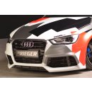 Rieger Spoilerstoßstange für Audi A3 S3 8V 5-tür....