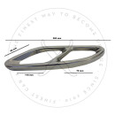 Egoblech Endrohrblenden Schwarz Matt für W205 W166 W246 W253 W213 W212
