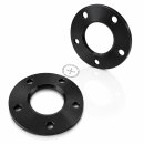 10mm 2x5mm SCC Spurplatten Mercedes Benz LK 5x112 NLB 66,6mm M14 x 1,5 Schwarz
