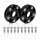 SCC Spurverbreiterung 50 mm (2×25 mm) 5×112 / 66,6 mm schwarz eloxiert System 4B für Audi 5x112 66,6