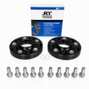 50mm 2x25mm SCC Spurverbreiterung Distanzscheiben Schwarz...