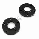 SCC Spurverbreiterung 30 mm (2×15 mm) 5×112 / 66,6 mm schwarz eloxiert inkl. Radschrauben für Audi 5x112 66,6