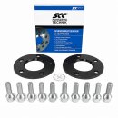 10mm 2x5mm SCC Spurverbreiterung Schwarz für BMW LK...
