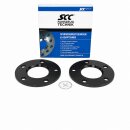 10mm 2x5mm SCC Spurplatte Schwarz Mercedes Benz +...
