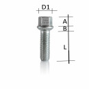 10mm 2x5mm SCC Spurplatte Schwarz Mercedes Benz + Radschraube