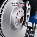 30mm 2x15mm SCC Spurverbreiterung Schwarz platten Seat 5 x 112 + Radschrauben