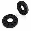 40mm 2x20mm SCC Spurverbreiterung Schwarz platten Seat 5x112 + Radschrauben
