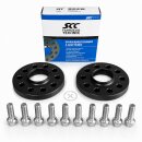 40mm 2x20mm SCC Spurverbreiterung Schwarz Distanzscheiben...