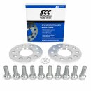 6mm 2x3mm SCC Spurverbreiterung Distanzscheiben für Audi + Radschrauben