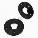 20mm 2x10mm SCC Spurverbreiterung Distanzscheiben Schwarz Porsche LK 5 x130 + Radschrauben