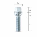 30mm 2x15mm SCC Spurverbreiterung für Audi S RS R8 + Radschrauben M14 x 1,5 R13
