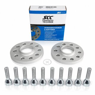 30mm 2x15mm SCC Spurverbreiterung Distanzscheiben Alfa Romeo Giulietta + Radschrauben M12x1,25
