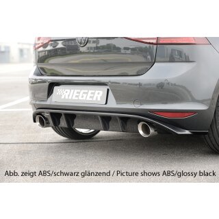 Rieger Heckeinsatz  aus ABS für VW Golf 7 5-türer BJ. 10.12-12.16 (bis Facelift)