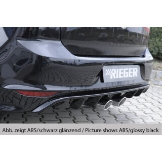Rieger Heckeinsatz  aus ABS für VW Golf 7 5-türer BJ. 10.12-12.16 (bis Facelift)