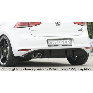 Rieger Heckeinsatz  aus ABS für VW Golf 7 GTD 3-türer BJ. 06.13-12.16 (bis Facelift)