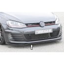 Rieger Spoilerschwert nur für GTI / GTD für VW Golf 7 GTI 5-tür. + ABE gültig bis 250 km/h  V-max.
Passt auch beim GTI  Performance .
Passt nicht bei Ausführung  Clubsport .
