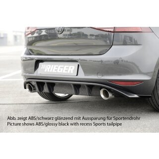 Rieger Heckeinsatz  aus ABS für VW Golf 7 GTI 5-türer BJ. 04.13-12.16 (bis Facelift)