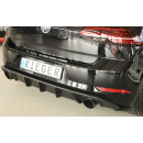 Rieger Heckeinsatz  aus ABS für VW Golf 7 GTI 5-türer BJ. 02.17- (ab Facelift)