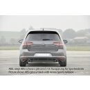 Rieger Heckeinsatz  Schwarz Glanz für VW Golf 7 GTI 5-türer BJ. 04.13-12.16 (bis Facelift)