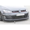 Rieger Spoilerschwert nur für GTI / GTD  Schwarz Glanz für VW Golf 7 GTI 5-türer BJ. 04.13-12.16 (bis Facelift)