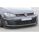 Rieger Spoilerschwert nur für GTI / GTD  Schwarz Glanz für VW Golf 7 GTI 5-türer BJ. 04.13-12.16 (bis Facelift)