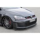Rieger Spoilerschwert nur für GTI / GTD  Schwarz Glanz für VW Golf 7 GTI 5-türer BJ. 04.13-12.16 (bis Facelift)