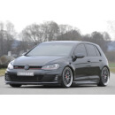 Rieger Spoilerschwert nur für GTI / GTD  Schwarz Glanz für VW Golf 7 GTI 5-türer BJ. 04.13-12.16 (bis Facelift)