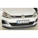 Rieger Spoilerschwert nur für GTI / GTD / GTE  Schwarz Glanz für VW Golf 7 GTI 5-türer BJ. 02.17- (ab Facelift)