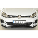 Rieger Spoilerschwert nur für GTI / GTD / GTE  Schwarz Glanz für VW Golf 7 GTI 5-türer BJ. 02.17- (ab Facelift)
