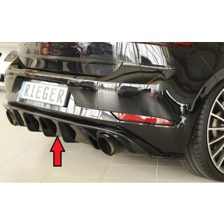 Rieger Heckeinsatz  Schwarz Glanz für VW Golf 7 GTI 5-türer BJ. 02.17- (ab Facelift)