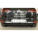 Rieger Heckeinsatz  Schwarz Glanz für VW Golf 7 GTI 5-türer BJ. 02.17- (ab Facelift)