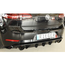 Rieger Heckeinsatz  Schwarz Glanz für VW Golf 7 GTI 5-türer BJ. 02.17- (ab Facelift)