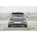Rieger Heckeinsatz  Carbon Look für VW Golf 7 GTI 5-türer BJ. 04.13-12.16 (bis Facelift)