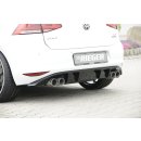 Rieger Heckeinsatz  Schwarz Glanz für VW Golf 7 GTI Clubsport 5-türer BJ. 02.16-