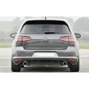 Rieger Heckeinsatz  Schwarz Glanz für VW Golf 7 GTI Clubsport 5-türer BJ. 02.16-
