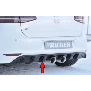 Rieger Heckeinsatz  aus ABS für VW Golf 7 R 5-türer BJ. 12.13-12.16 (bis Facelift)