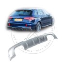 Für Audi A3 8V Facelift Diffusor Spoiler Tuning 3...
