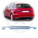 Für Audi A3 8V Facelift Diffusor Spoiler Tuning 3 Türer...