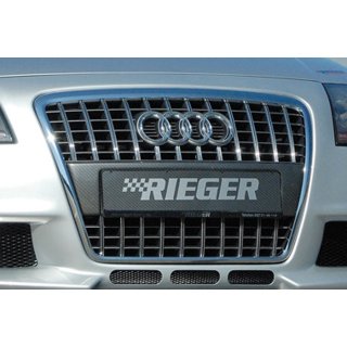 Rieger Kennzeichenauflage aus ABS/Carbon-Look für Audi TT 8N Roadster +