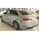 Rieger Diffusor Für A3 8V Limo Cabrio VFL S-Line Schwarz Glanz ESD Doppel Links