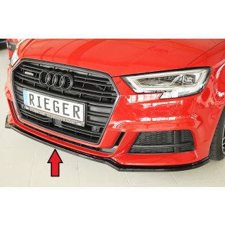 Rieger Spoilerschwert für Audi A3 S3 8V 5-tür. Limousine 8VS + Nicht für 3-tür. (Schrägheck 8V1), 5-tür. (Sportback 8VA) !

ABE gültig bis 250 km/h  V-max.
