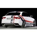 Rieger ESD Audi A4/A5 (B8) 4Zyl.  Ø¸ 66mm Anflutung für Audi A5 B8/B81 Coupe + -Ausführung: Sonderendrohr 115x85 scharfkantig, Deckel und Endrohr schwarz lackiert (nicht sichtbar - bläst durch Endrohrblende in RIEGER-Heckeinsatz).
-Nur in Verbindung mit