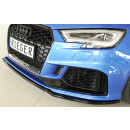 Rieger Spoilerschwert für Audi RS3 8V 5-tür. Sportback 8VA / 8VF + ABE gültig bis 280 km/h  V-max.