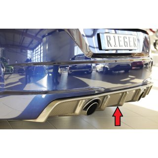 Rieger Heckeinsatz für Audi TT 8S FV S-Line Carbon Look
