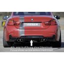 Rieger Heckeinsatz für BMW 4er F36  3C Gran Coupe 5-tür....