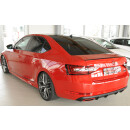 Rieger Heckeinsatz für Skoda Superb III 3T/3V Limo Kombi Schwarz Matt